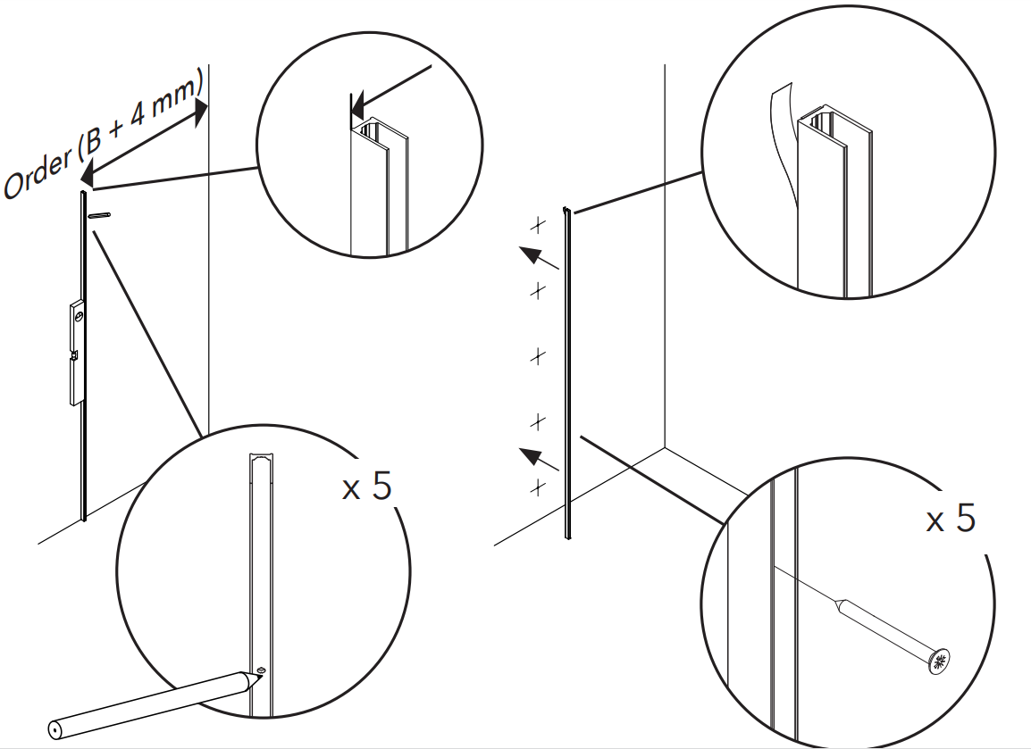 INR ARC 13 Frame Shower Corner Customized Polished - fig 10