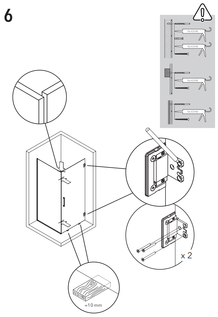 INR ARC 13 Frame Shower Corner Customized Polished - fig 5