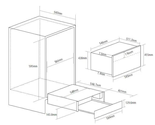caple WD140CLSS Classic Warming Drawer fIG2