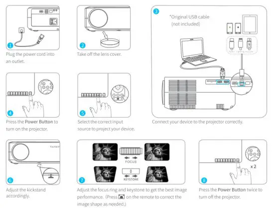VANKYO V630W Projector - figure 4