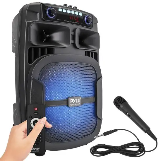 PYLE PPHP128B Wireless BT Portable PA Speaker