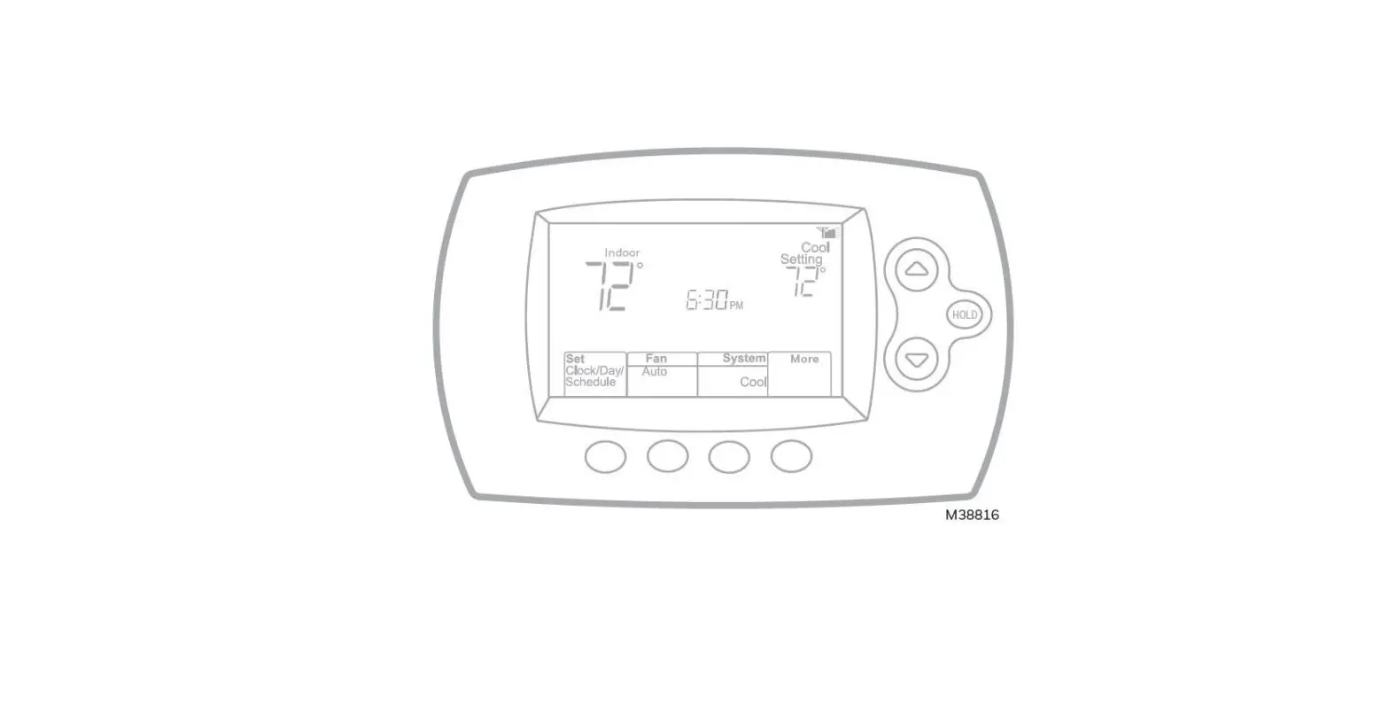 Honeywell Home Th6320wf1005 Focuspro Wifi Th6000 Series Programmable Thermostat Installation Guide