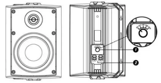 Power Dynamics 952 104 BC Series In Outdoor Speaker Set 100V - SPEAKERS