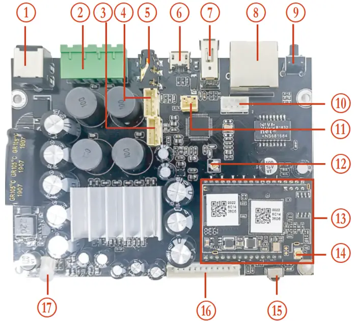 Arylic Wireless Streaming Amplifier Board - Interface