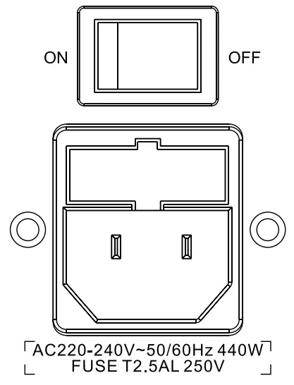 audiolab 6000A Play Integrated Amplifier - on off