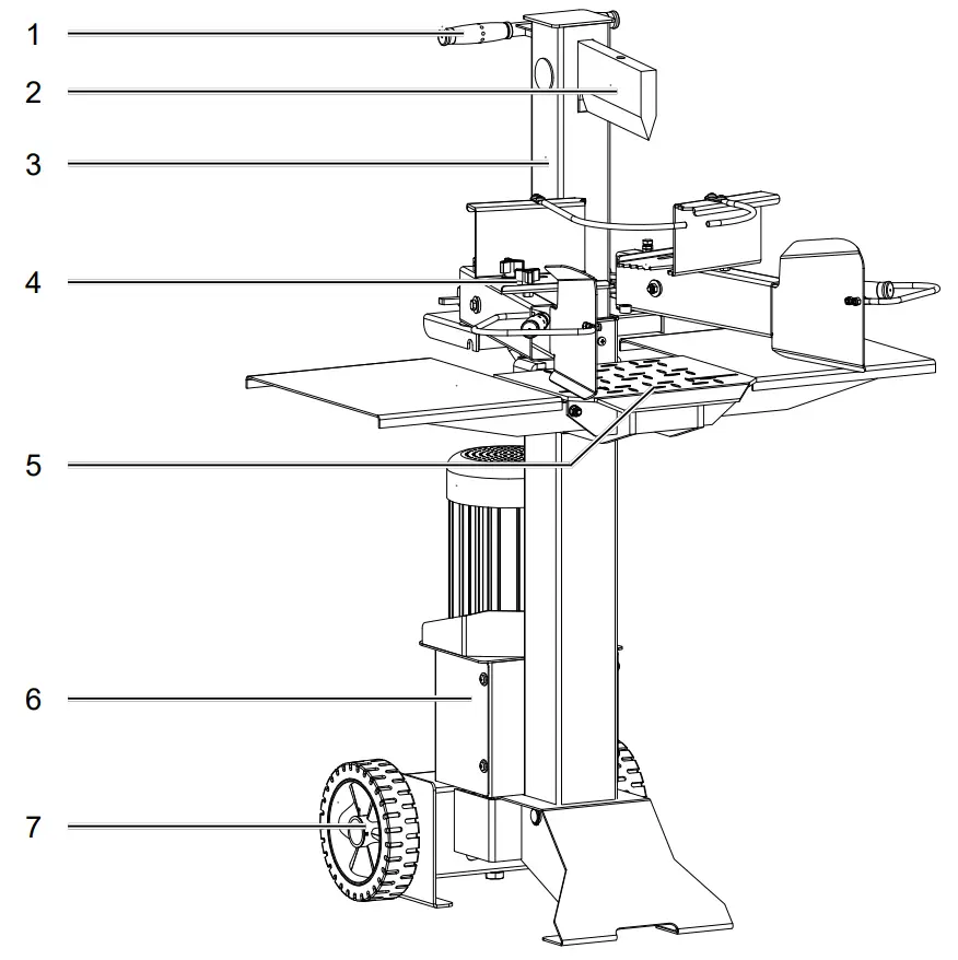 HL730 Log splitter  Overview