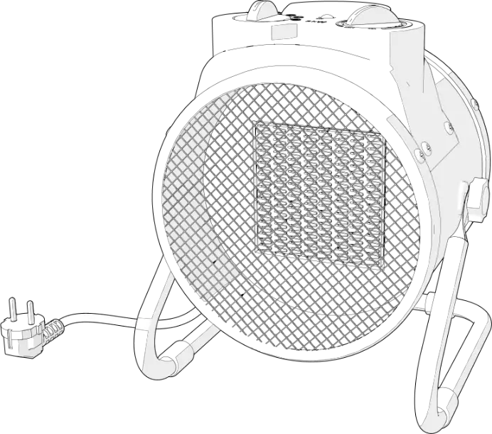 Nedis Htif30fyw Industrial Fan Heater User Manual