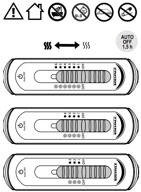 SOEHNLE 68057 Wellness Heating Pad - Quick Start