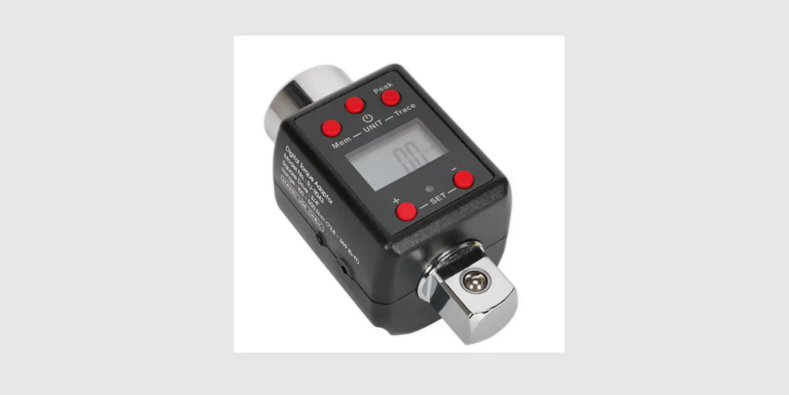 Sealey Stw292.v2 3-4 Inch Sq Drive Digital Torque Adaptor Instruction Manual Sealey Stw292.v2 3-4 Inch Sq Drive Digital Torque Adaptor Instruction Manual