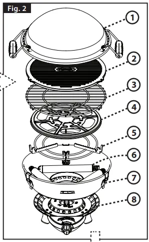CAMPINGAZ 2000030685 Party Grill 400 CV Stove-fig3