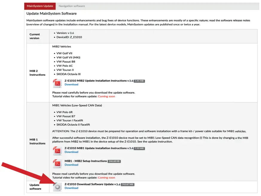 Z-E1010 Instructions