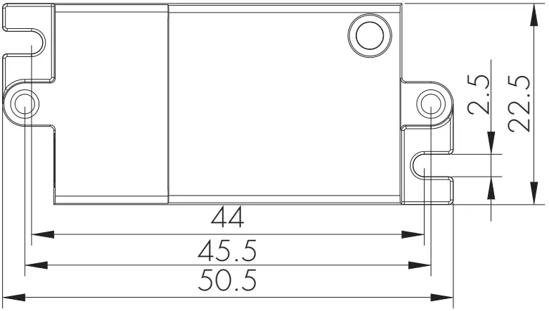HYTRONIK SAM12-TY Dimmable Sensor Module Dimensions 2
