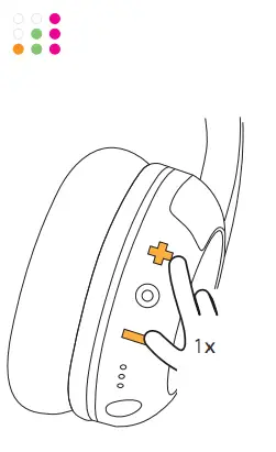 BuddyPhones BT-BP-PLAYP-BLUE Play Plus Bluetooth Headphones 5