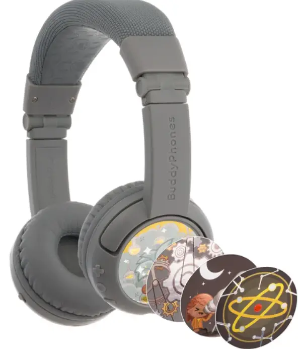 BuddyPhones BT-BP-PLAYP-BLUE Play Plus Bluetooth Headphones