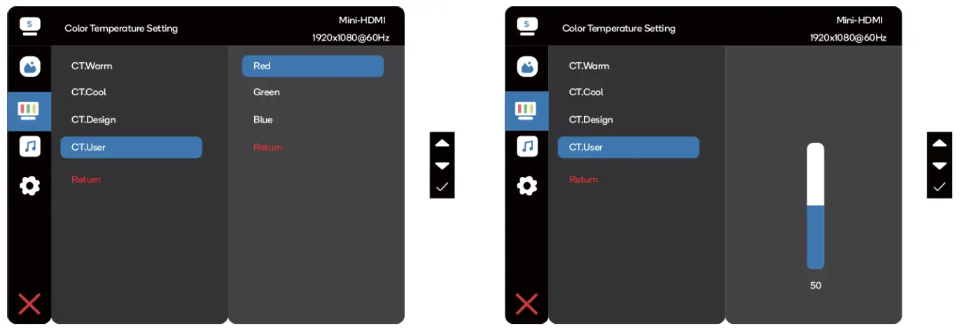 Schneider SC 16PM1F TOUCH 15 6 Inch Portable Display Monitor - Color Temperature