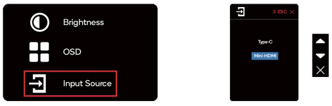 Schneider SC 16PM1F TOUCH 15 6 Inch Portable Display Monitor - Input source