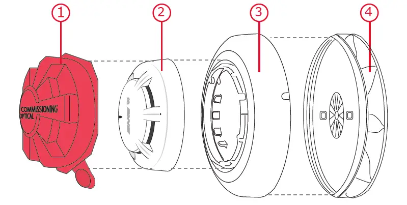 firecell FCX-191 Combined Sounder Detector Visual Indicator fig 1