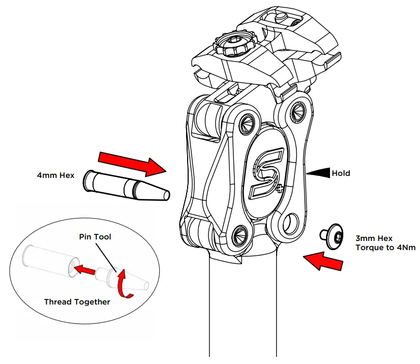 CANE CREEK Silk Carbon Suspension Seatpost - Diagram 3