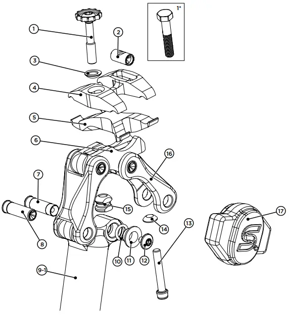 CANE CREEK Silk Carbon Suspension Seatpost - Diagram
