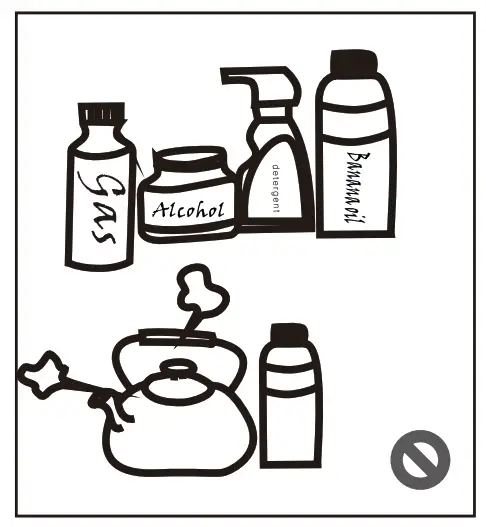 Midea HD 325FWEN Refrigerator - brushes