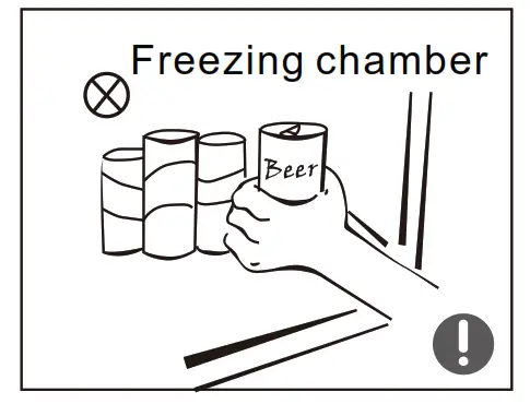 Midea HD 325FWEN Refrigerator - containers