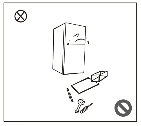 Midea HD 325FWEN Refrigerator - disassemble1