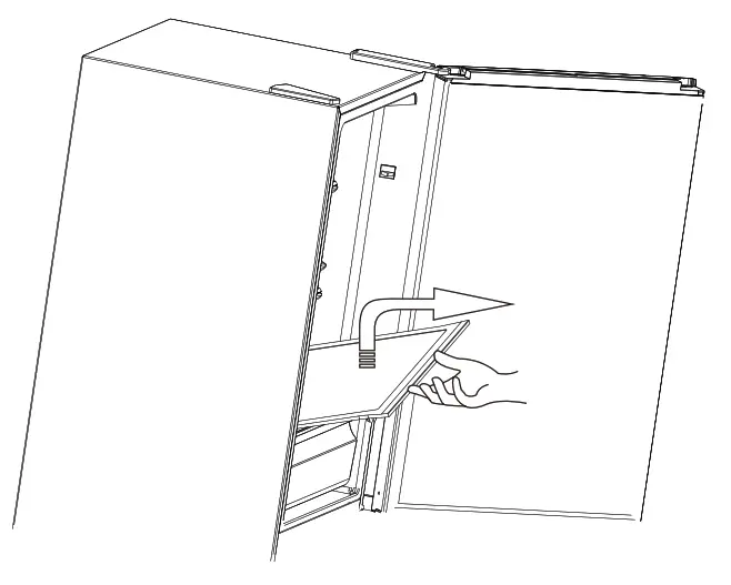 Midea HD 325FWEN Refrigerator - glass