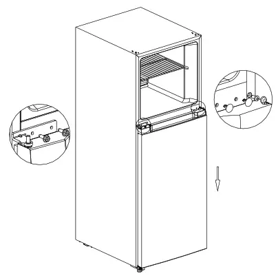 Midea HD 325FWEN Refrigerator - hinge
