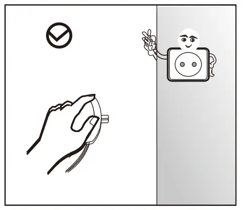 Midea HD 325FWEN Refrigerator - power cord