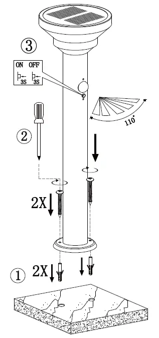 ENDON LIGHTING 96927 Halton Single Light Floor Lamp-1