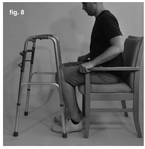 aidapt VP129F Folding Walking Frame - handgrips