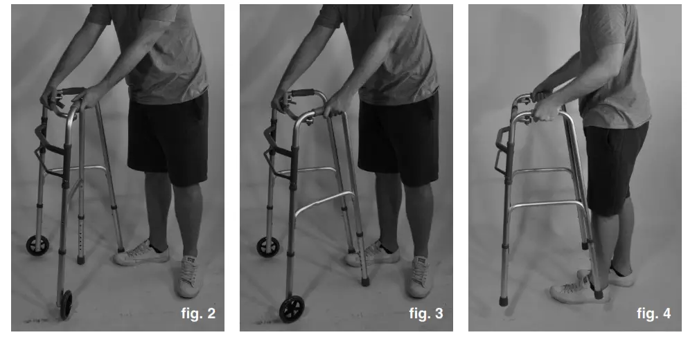 aidapt VP129F Folding Walking Frame - walking