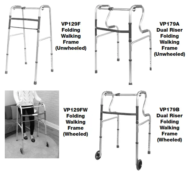 aidapt VP129F Folding Walking Frame