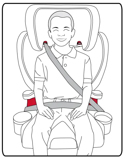 britax Skyline 2 Stage BeltPositioning Booster Car Seat - Remove slack