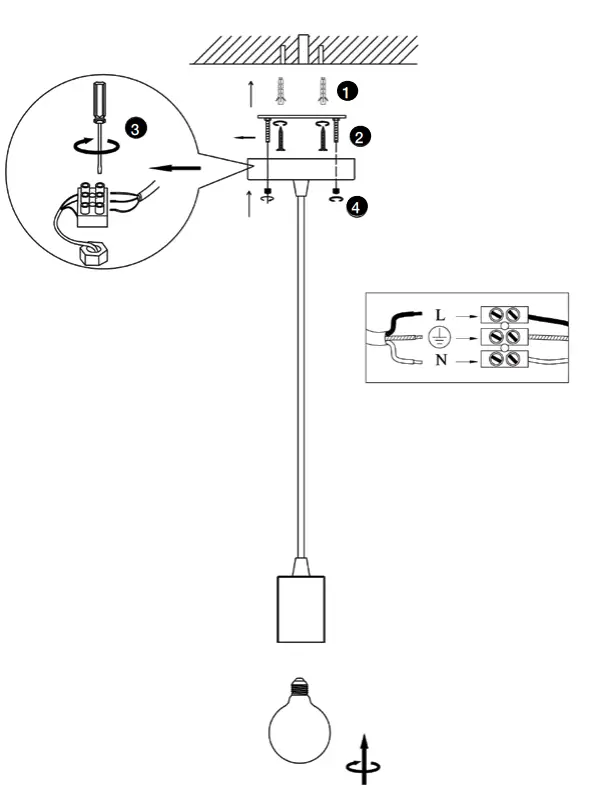eurotech-P811-Weastly-Cordset-LED-Pendant-Light-in-Black,-Brushed-Chrome-fig-2