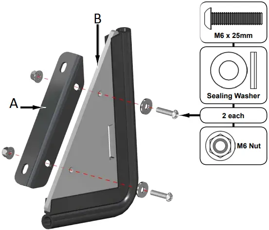 SUPERATV Kawasaki Teryx KRX 1000 Rear Windshield B07