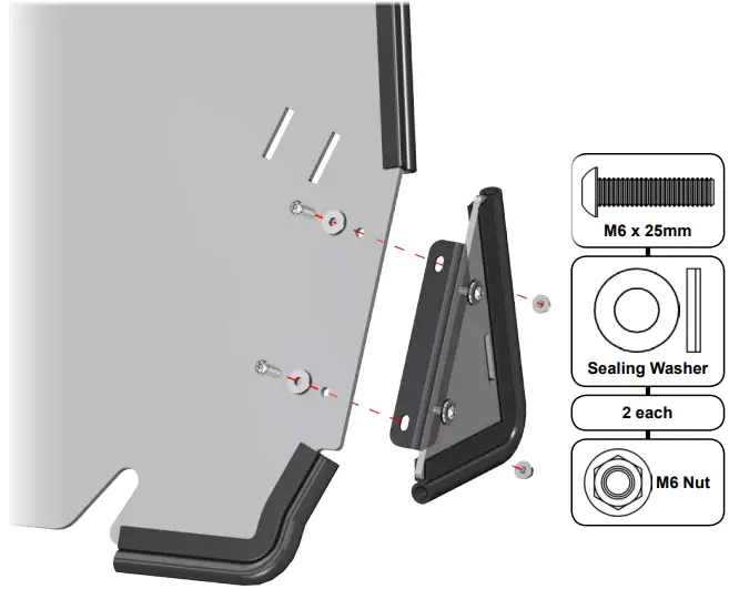 SUPERATV Kawasaki Teryx KRX 1000 Rear Windshield B09