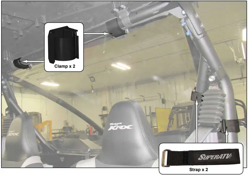 SUPERATV Kawasaki Teryx KRX 1000 Rear Windshield B10