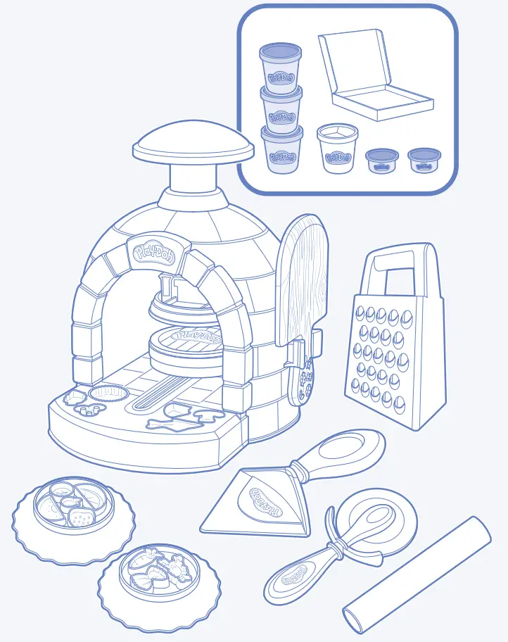 Hasbro F4373 Play-Doh Kitchen Creations Pizza Oven