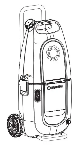 Gardena 9341 Battery High Pressure Washer Instruction Manual