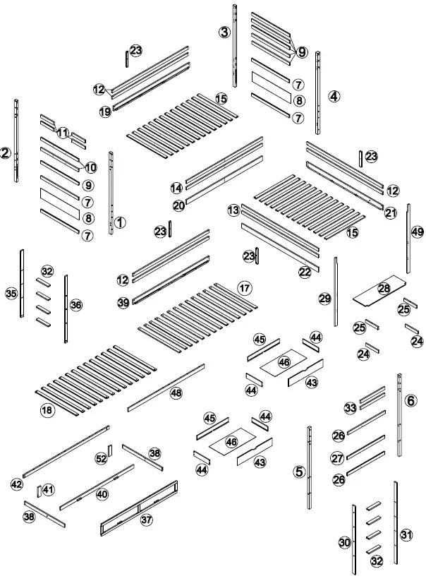 SOFTSEA-WF293358-L-Shaped-Corner-Bunk-Bed-with-Shelf-fig-1