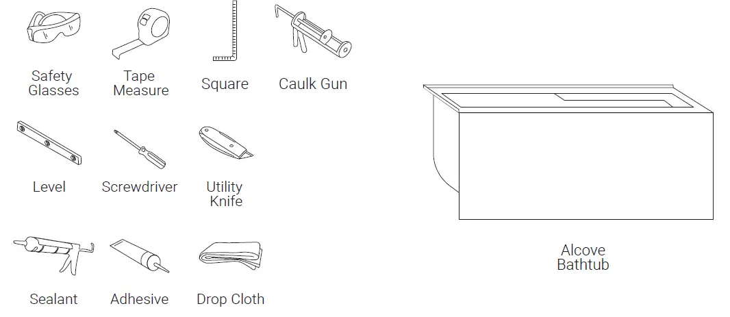 Swiss Madison Corner Alcove Bathtub with Apron 1