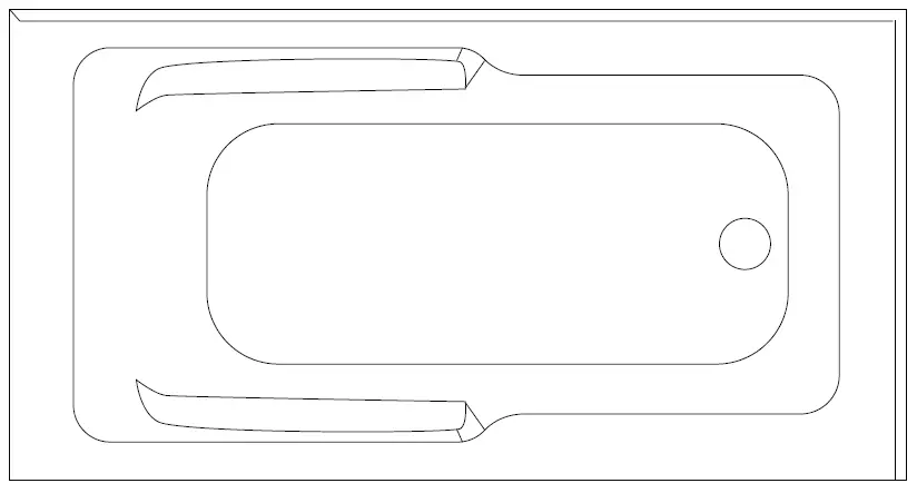 Swiss Madison Corner Alcove Bathtub with Apron