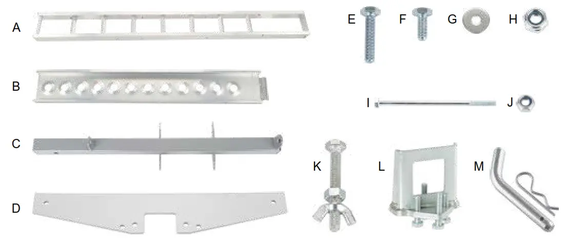 BLACKWIDOW AMC 400L Aluminum Folding Motorcycle Carrier - fig