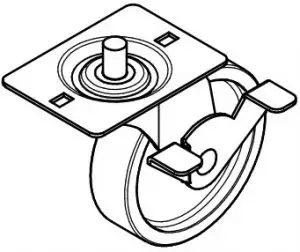 Swivel Caster with Brake x 2