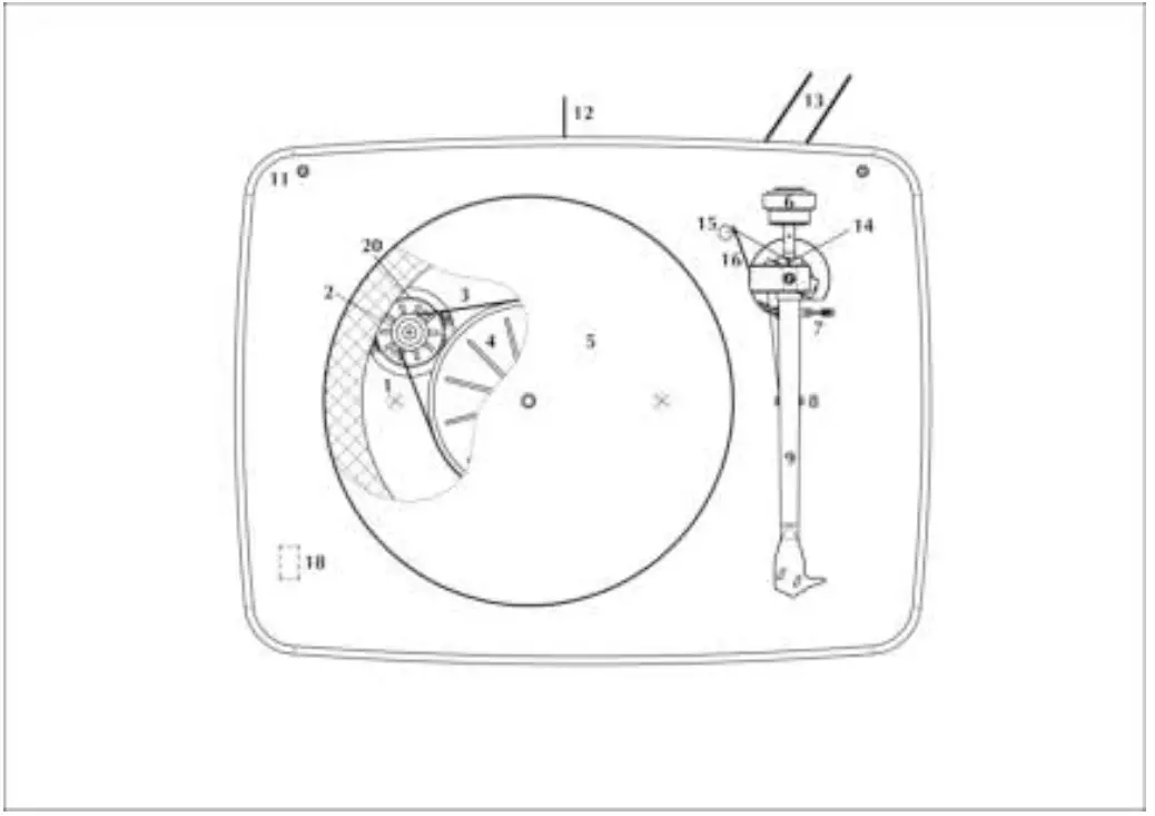 music hall ikura White Belt Traction Turntable 01