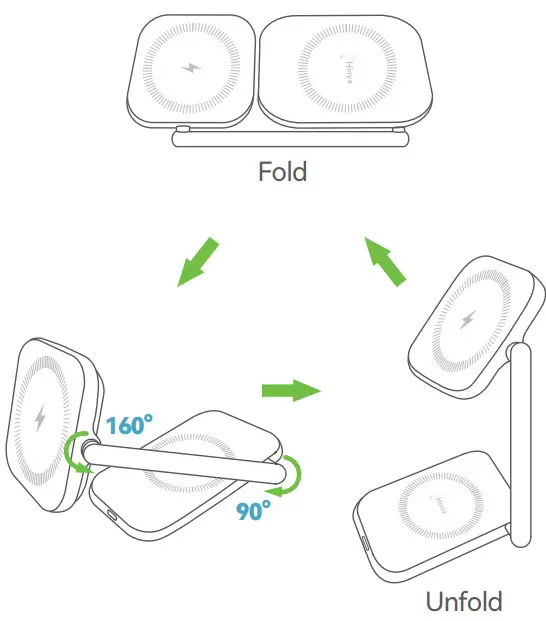 Hinyx MagFlex MS10 2 In 1 Magnetic and Foldable Charging Stand - Figure 2