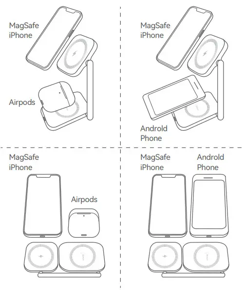 Hinyx MagFlex MS10 2 In 1 Magnetic and Foldable Charging Stand - Figure 4