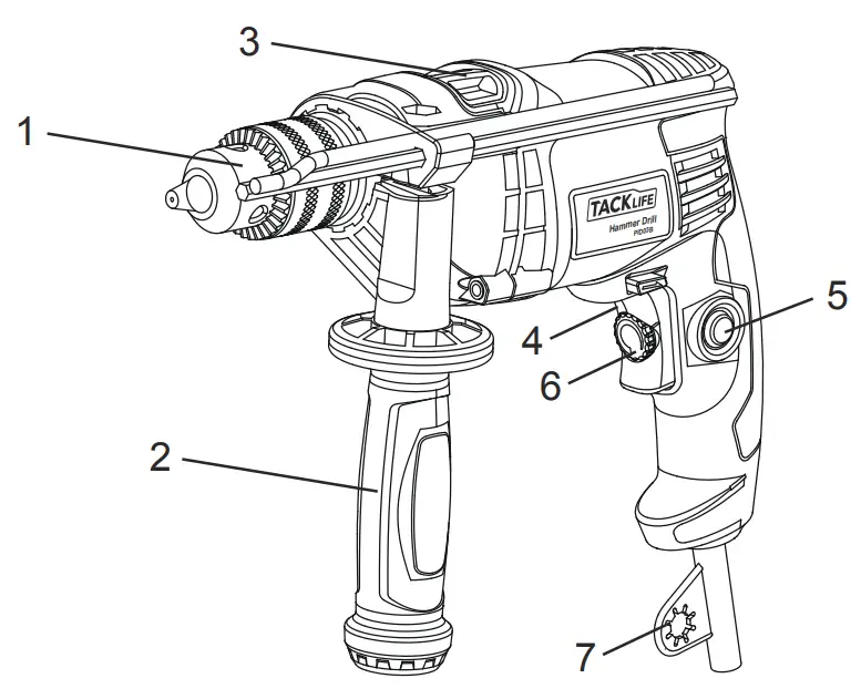 TACKLIFE PID03B Hammer Drill - fig