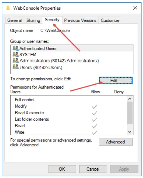 Configuring Web Console
